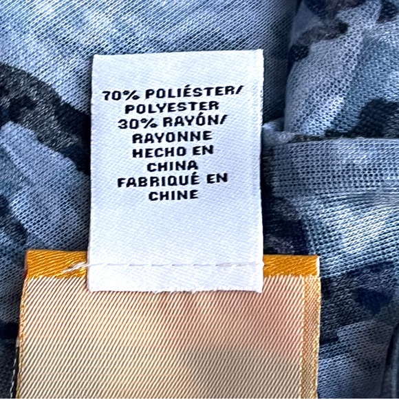 Ruby Rd Denim Blue Camo Print Studded Top 3X - Picture 6 of 14